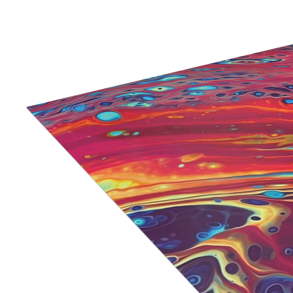 Bespattered Facade Rainbow Rings Postcards (no envelopes) | Sets of 10, 30, or 50