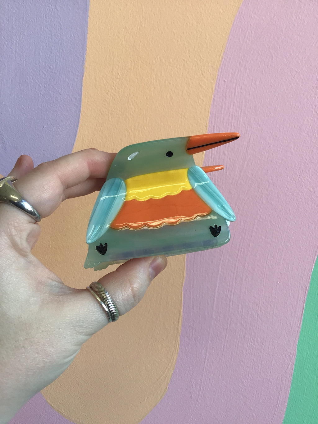 Cartoon Bird Hair Claw