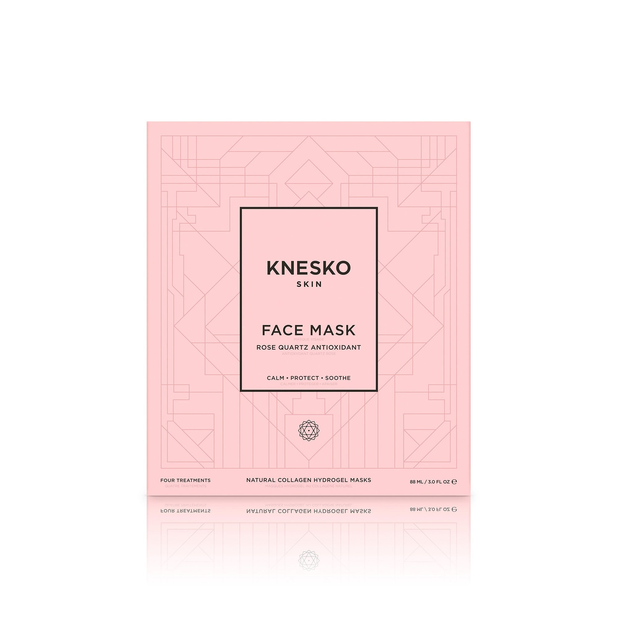 Rose Quartz Antioxidant Face Mask - 4 Pack | Knesko