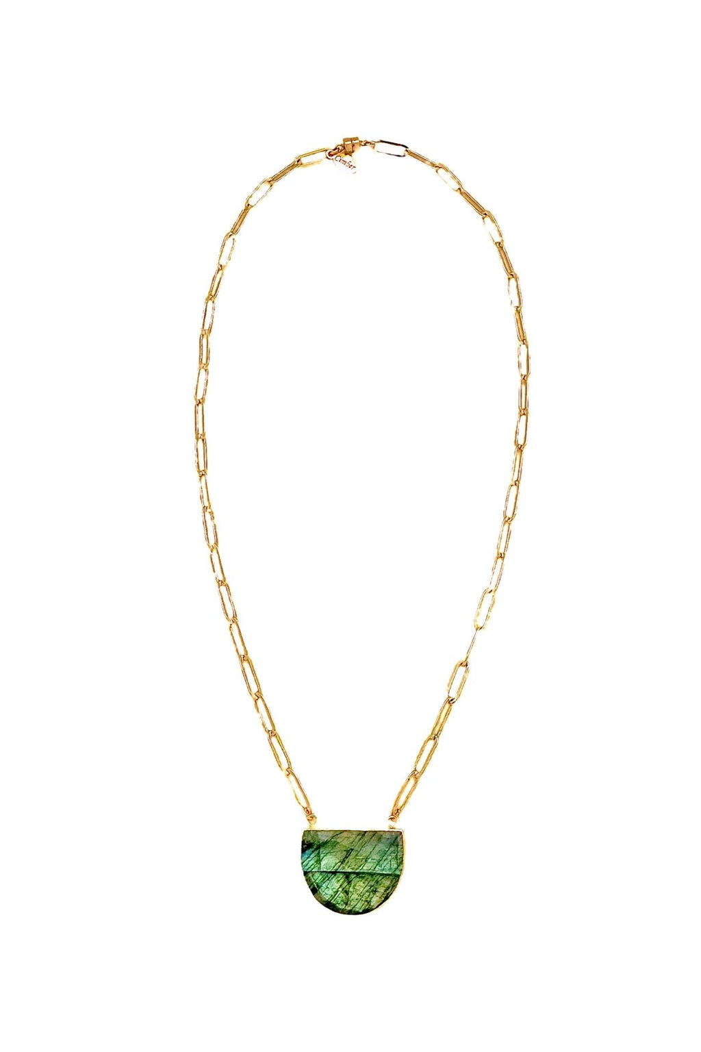 Half Moon Gemstone Necklace +5 stones