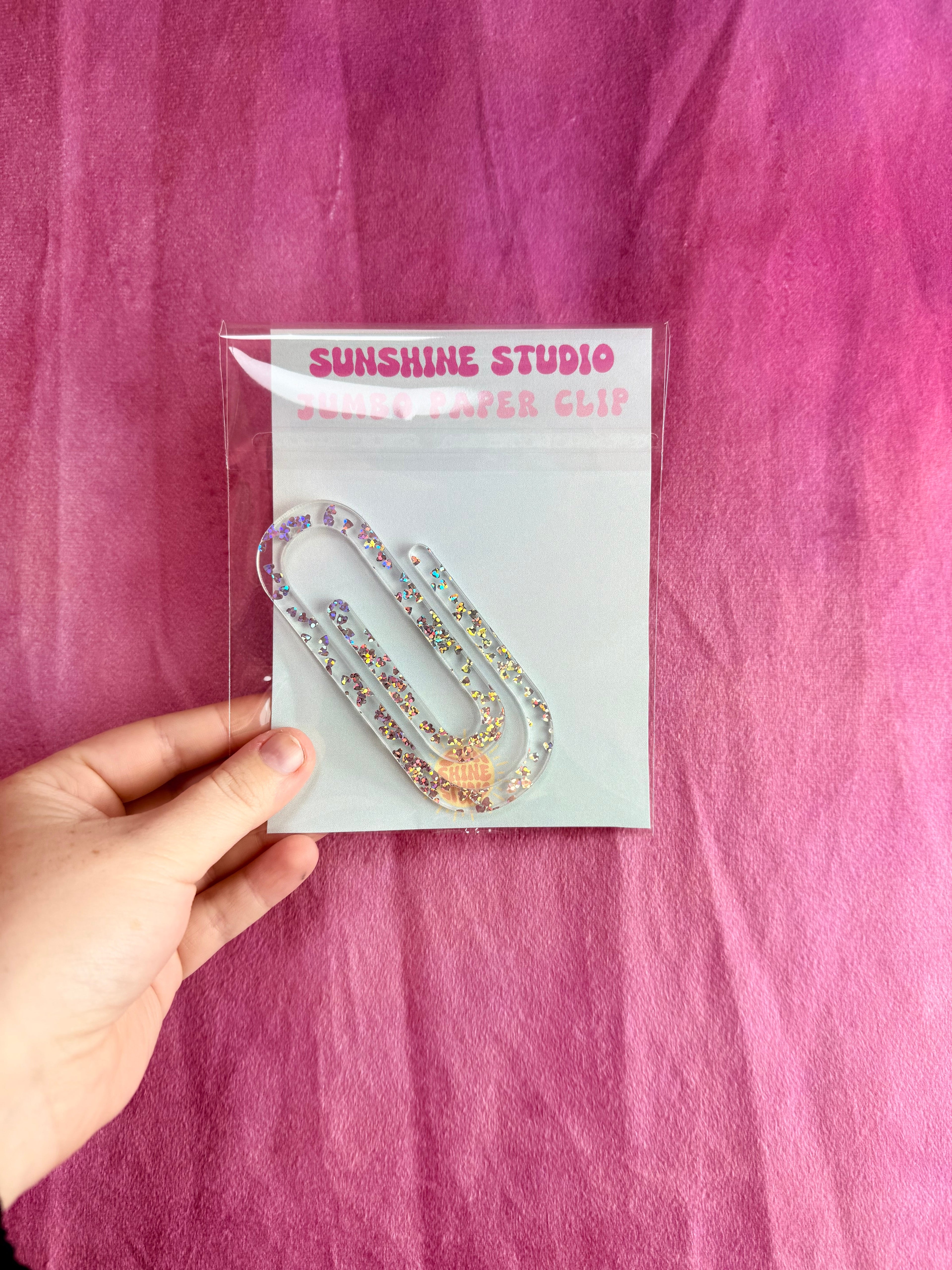 Colorful Jumbo Paperclips