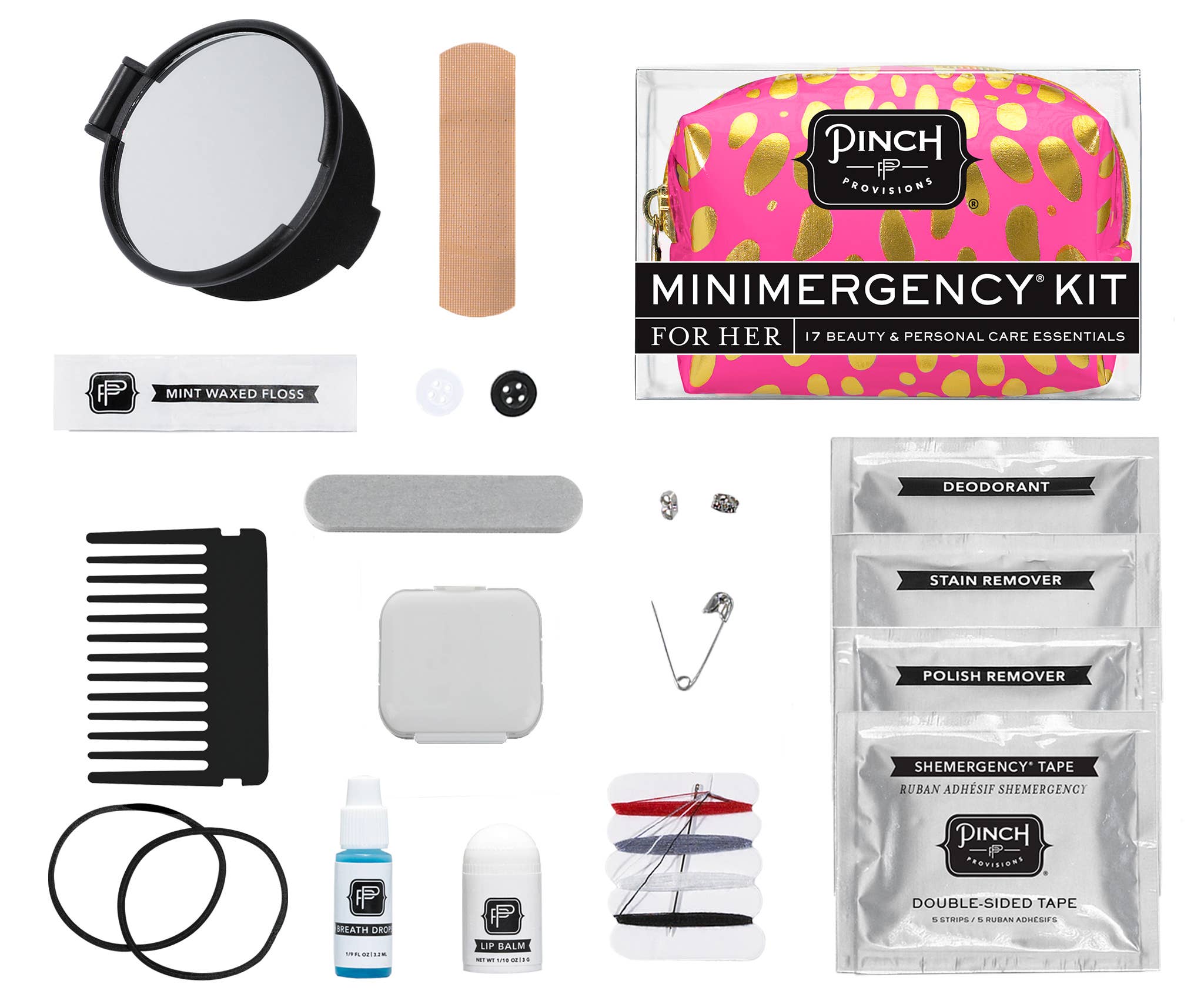 Pinch Provisions - Spotted Minimergency Kit: Pink