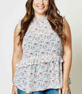 Faye Curvy Floral Tank