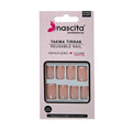 Nascita Squera French Nail Tips S203 24-Piece Set - Elegant Artificial Nail Enhancements for DIY Beauty