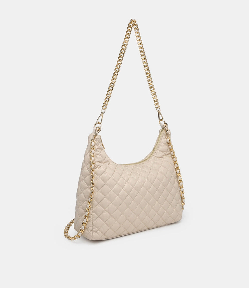 Bristol Quilted Nylon Hobo Bag