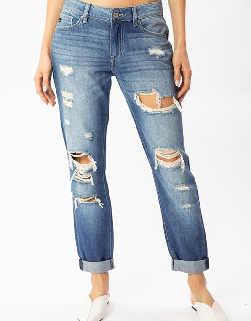 Mid Rise Boyfriend Jean