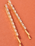 Clear Rectangle Diamond Hair Pin