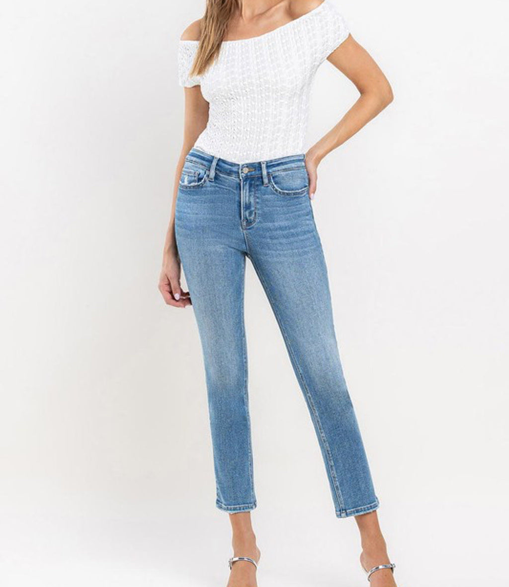 Raven High Rise Slim Straight