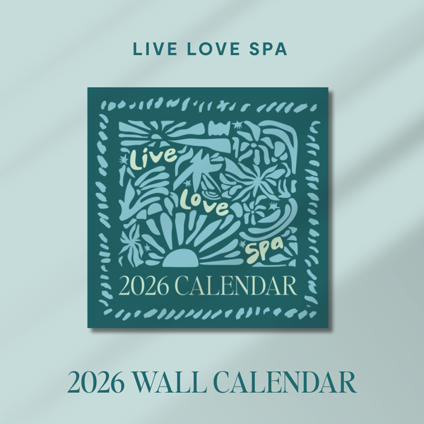 2026 Wellness Wall Calendar | Live Love Spa
