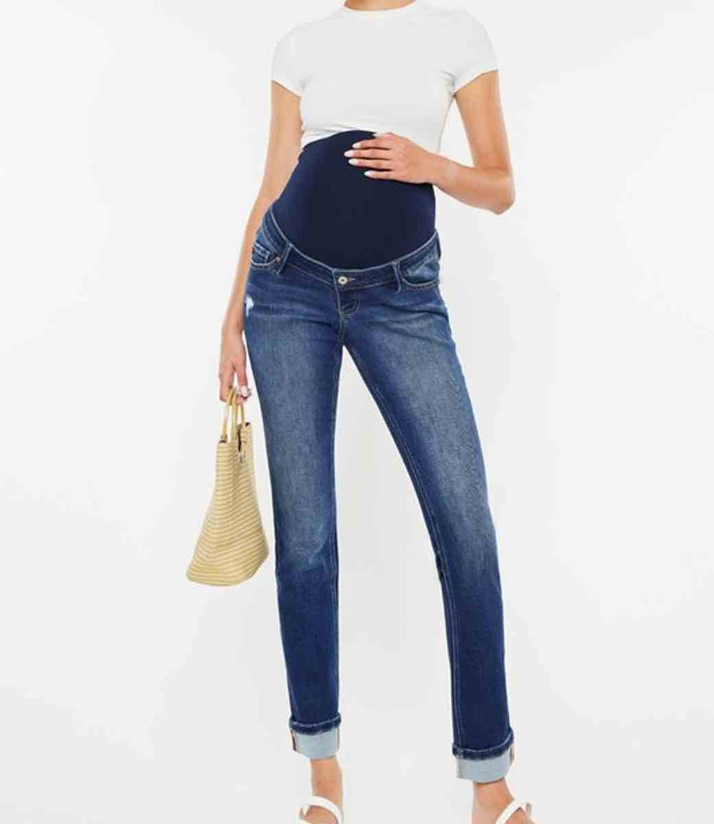 Teagan Maternity Straight Fit - Dark