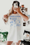 GOOD DAY STREET - CHARLESTON OVERSIZED TEE: ASH / M/L