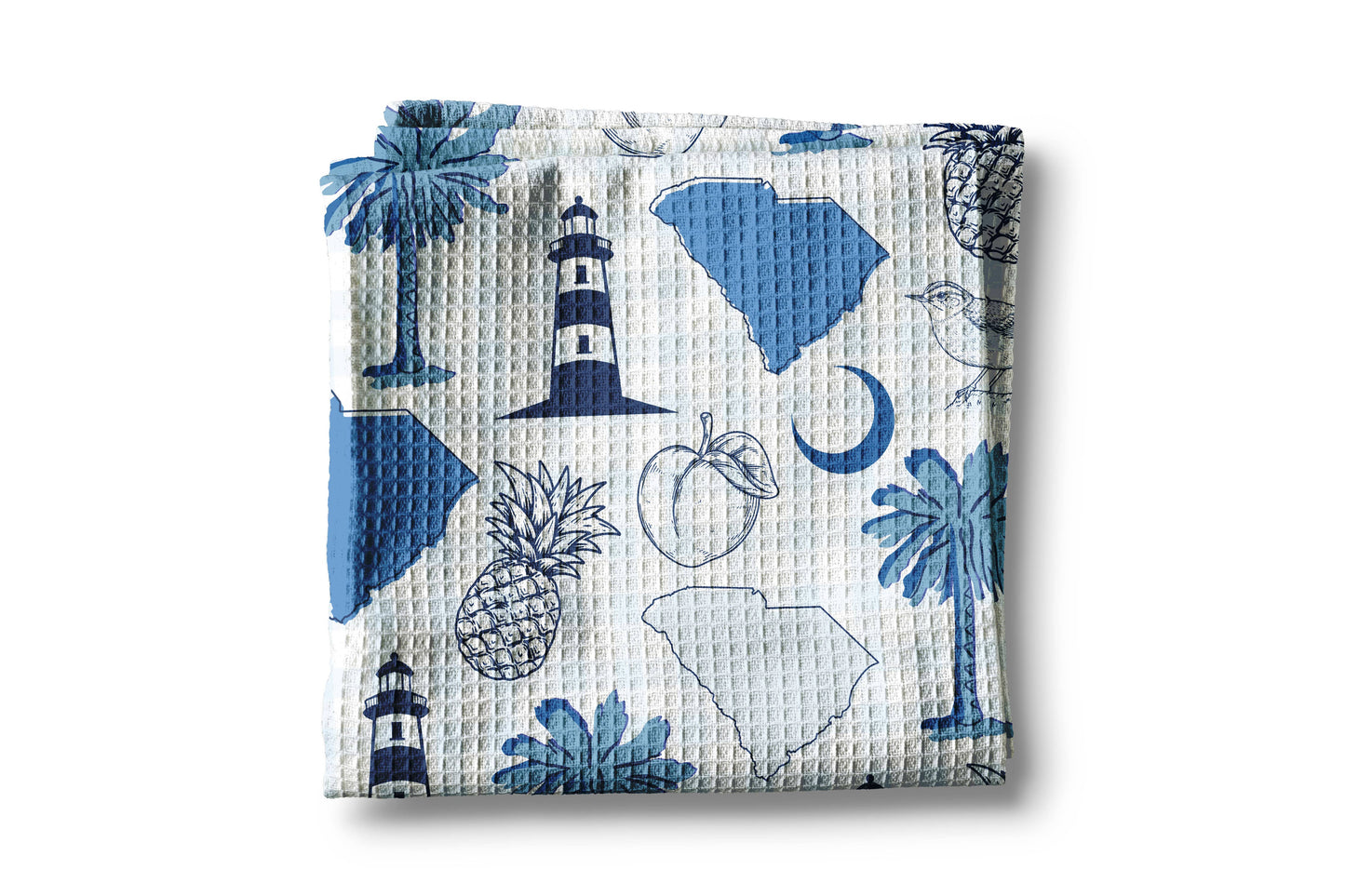 Canary Road - South Carolina Palm Low Country Kitchen Towel Waffle