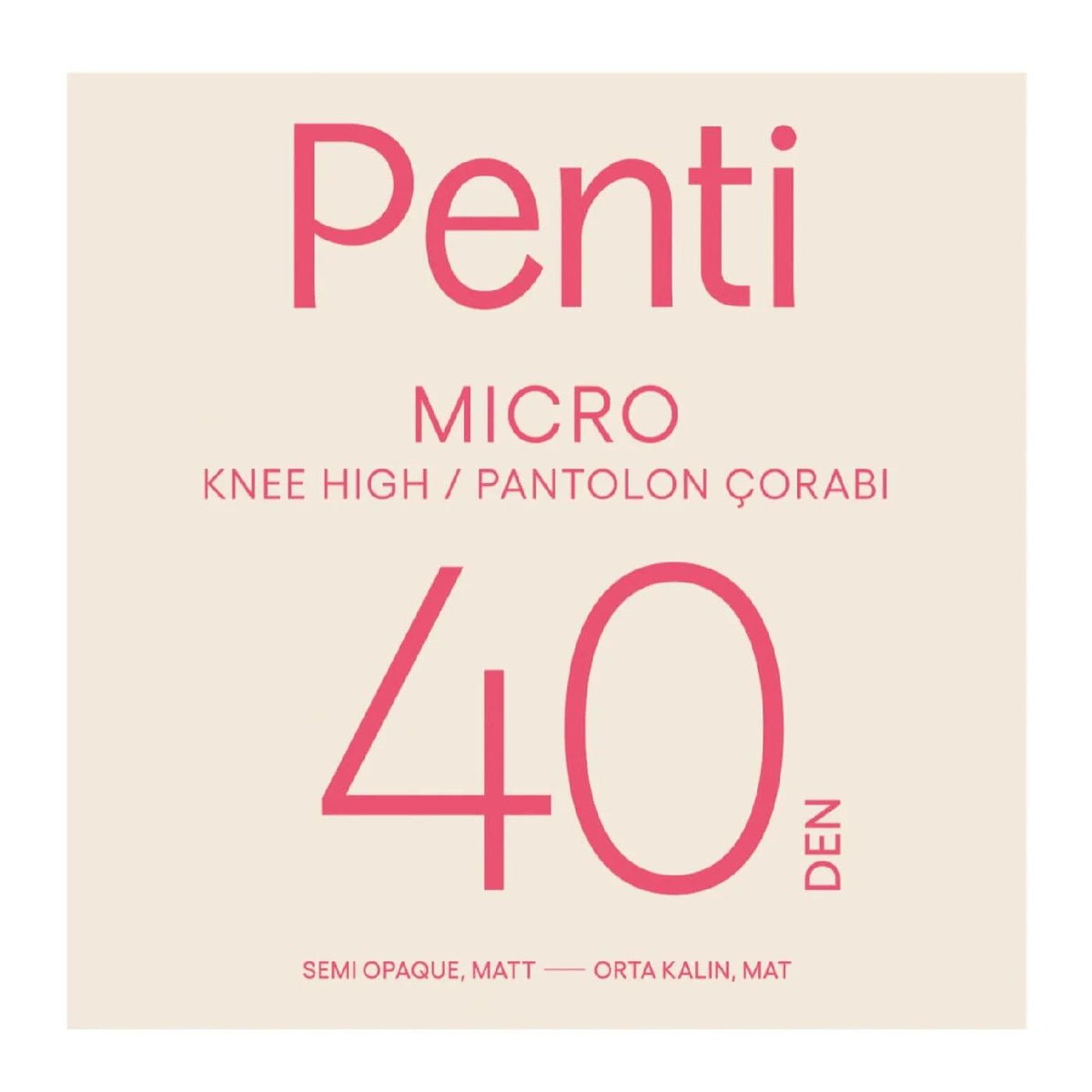 Penti Micro 40 Denier Ankle High Socks 1 Pair