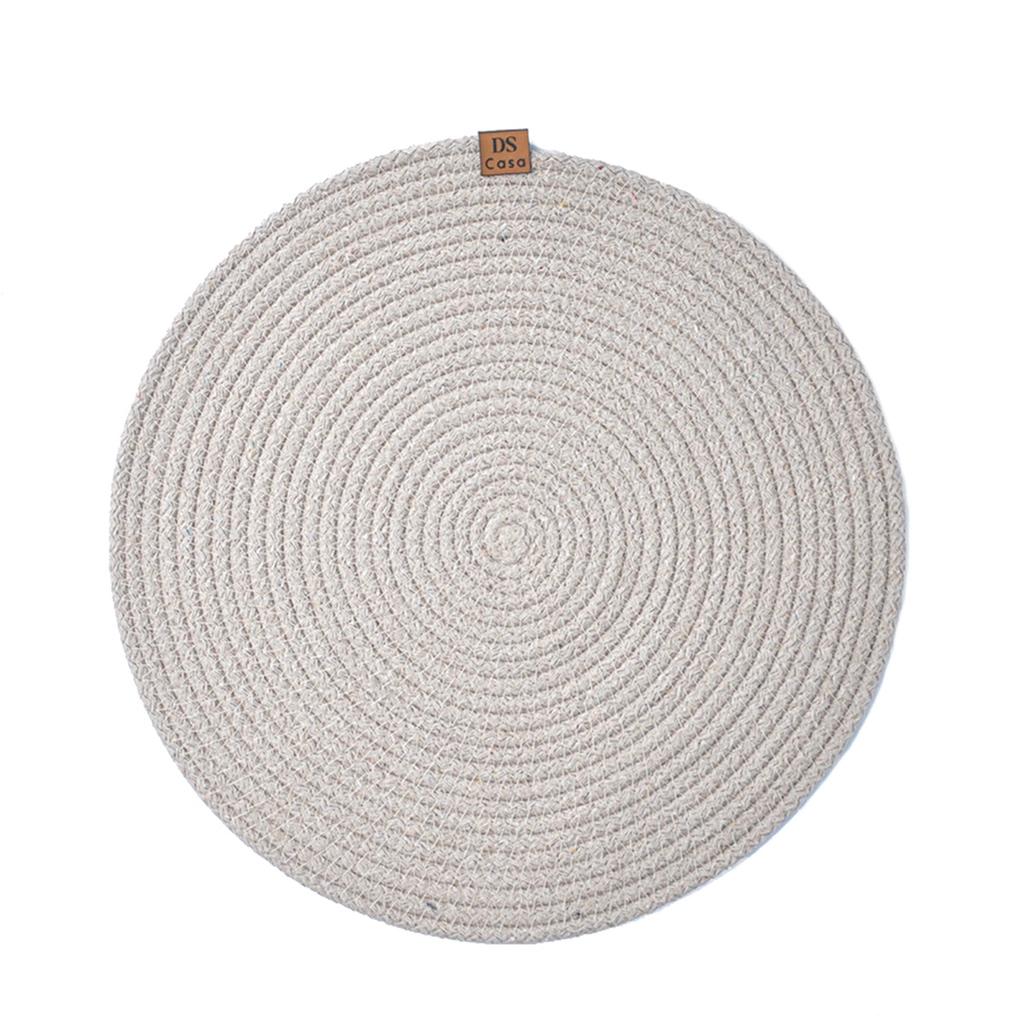 Luna Cucina Washable Ecru Placemat for Dining Table 32 cm