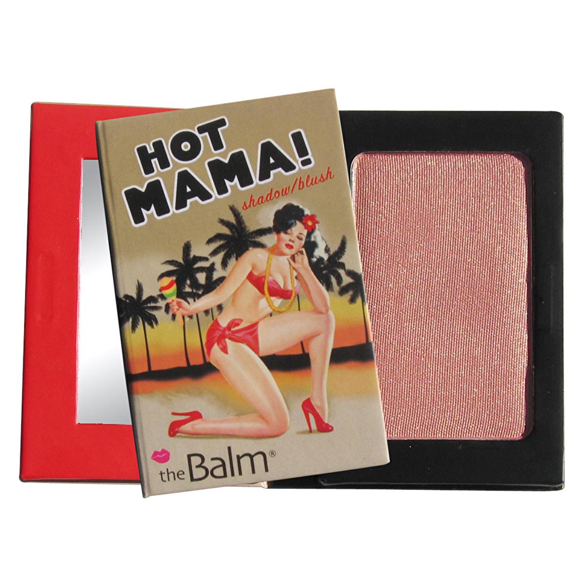 theBalm Hot Mama Blush - High Pigment, Shimmer Finish, Oil-Free & Non-Comedogenic Makeup
