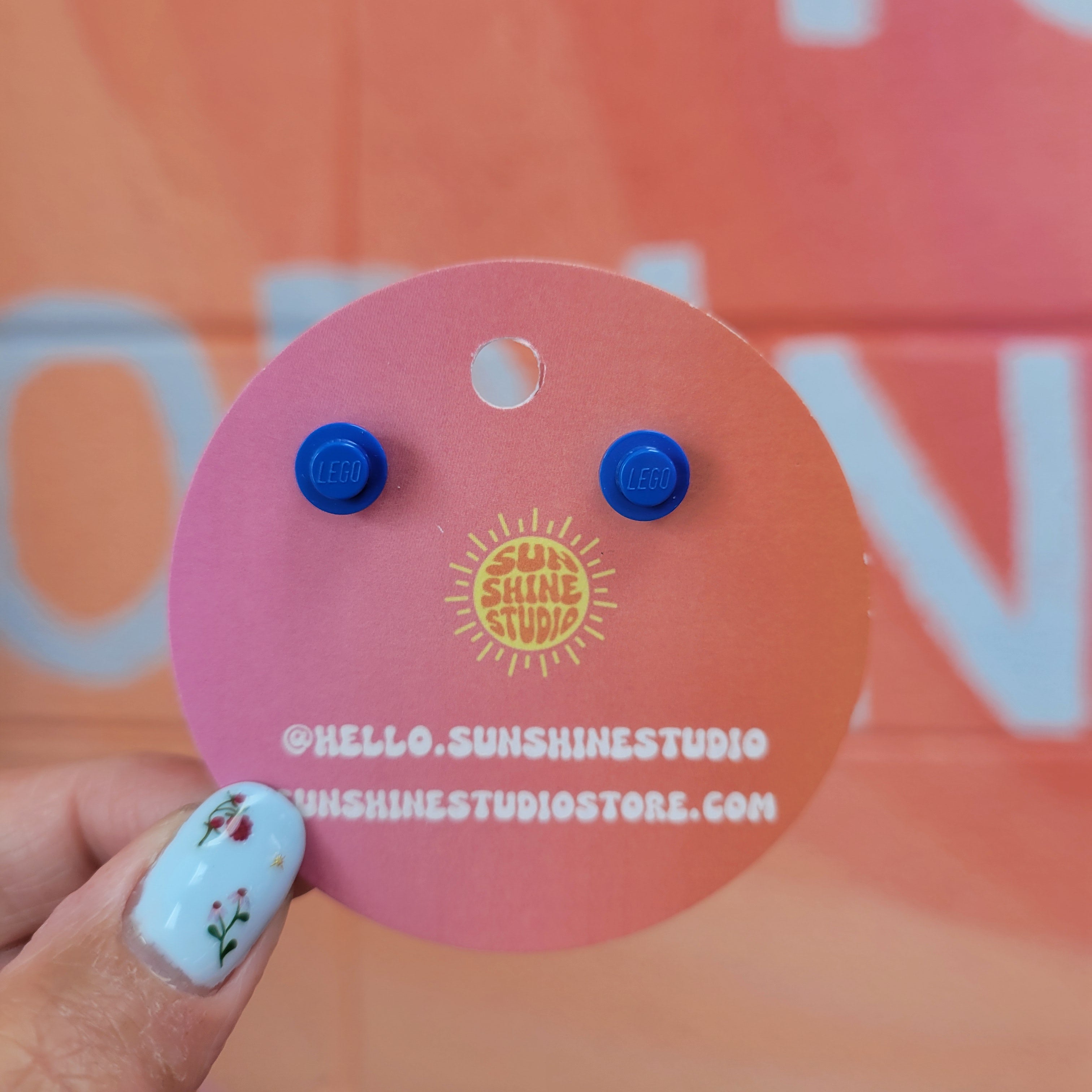 Lego Base Stud Earrings