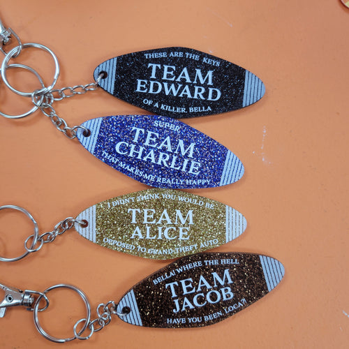 "Team Alice" Motel Keychain