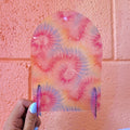 Tye-Dye Rainbow Earring Display