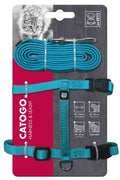 M-Pets Catogo Blue Cat Harness and Leash Set for Safe Walking