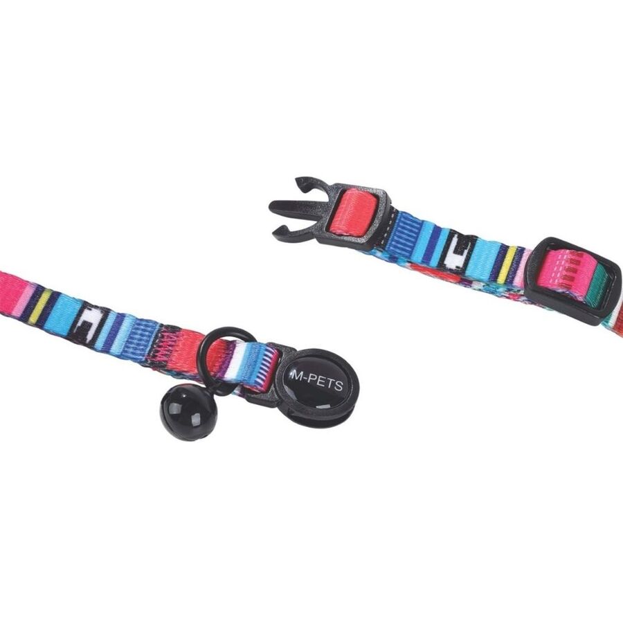 M-Pets Urbanstyle Jazz Stripes Recycled Cat Collar 20-30cm