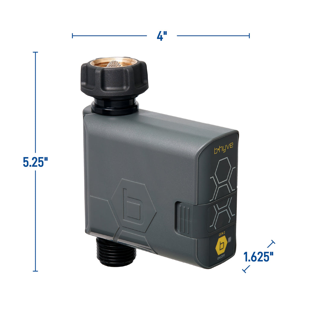 B-hyve Bluetooth 1-Outlet Hose Faucet Timer | Online Packaging | 90205Z