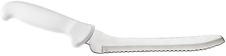Mercer Culinary Ultimate White, 8 Inch Offset Bread Knife