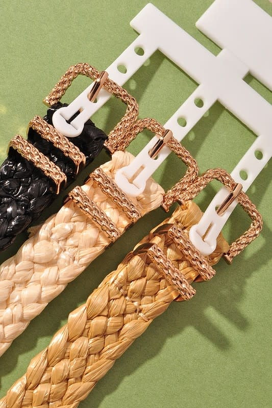 Straw Woven Belts