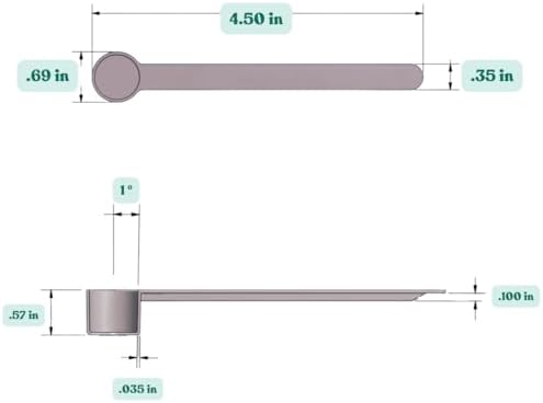 1/2 Teaspoon Long Handle Plastic Measuring Spoon