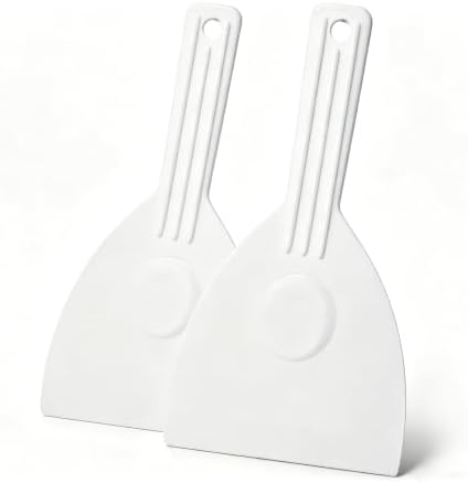 2PCS Plastic Handle Pizza Dough Scrapers, Baking Food Scrappers