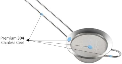 5.51 inches 304 Stainless Steel Fine Mesh Strainers
