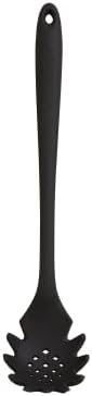 GIR 13-Inch Premium Silicone Spaghetti & Pasta Spoon – Black