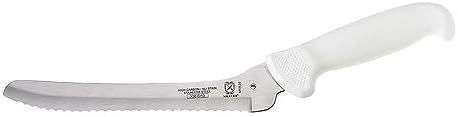 Mercer Culinary Ultimate White, 8 Inch Offset Bread Knife
