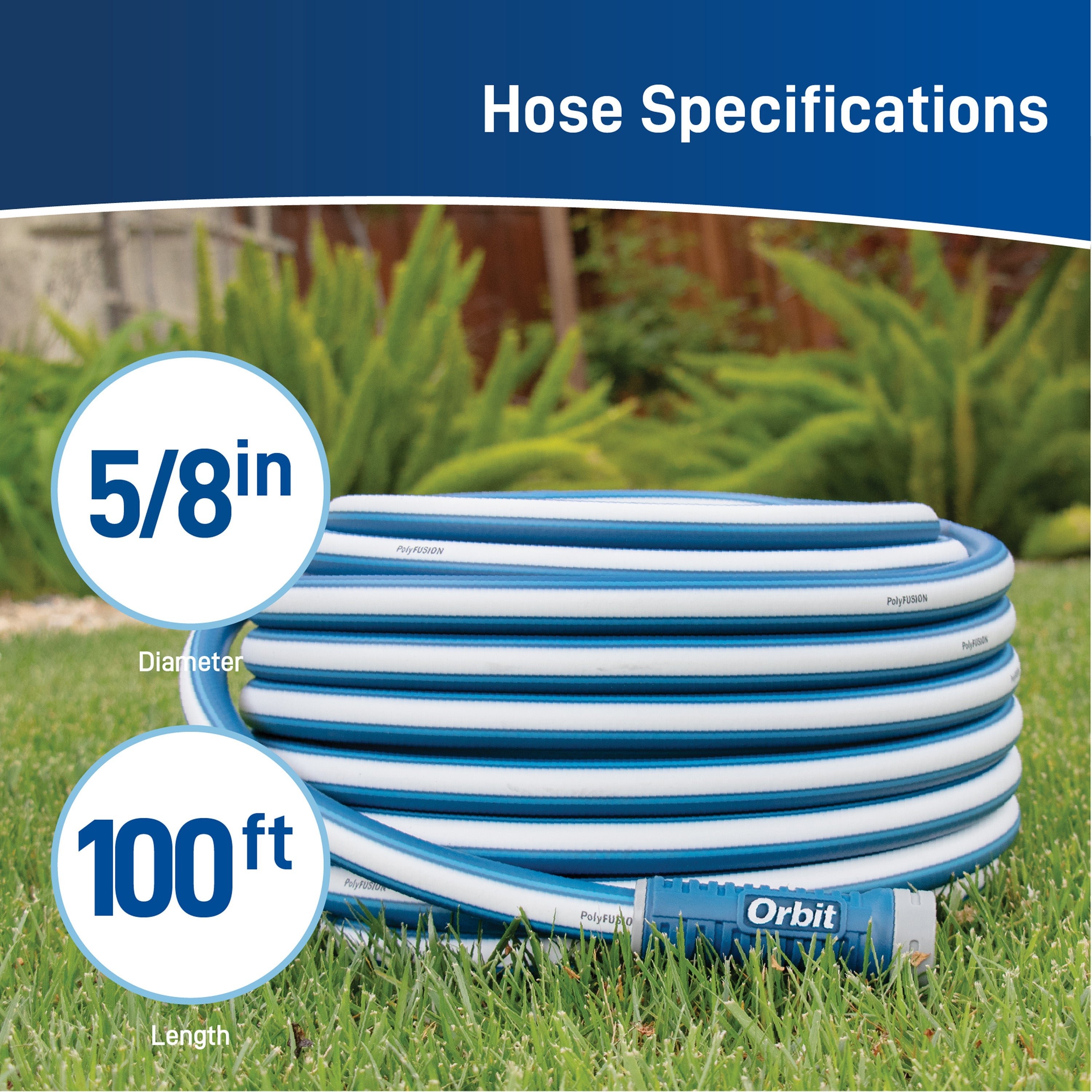 100 ft x 5/8" Polyfusion Hose | 22010