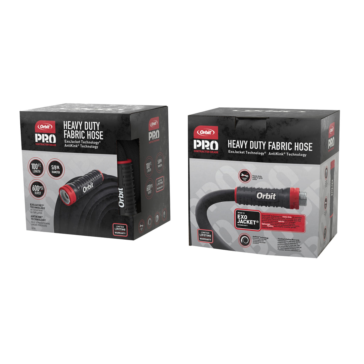 100 ft X 5/8" Heavy Duty Fabric Hose; Pro 22130