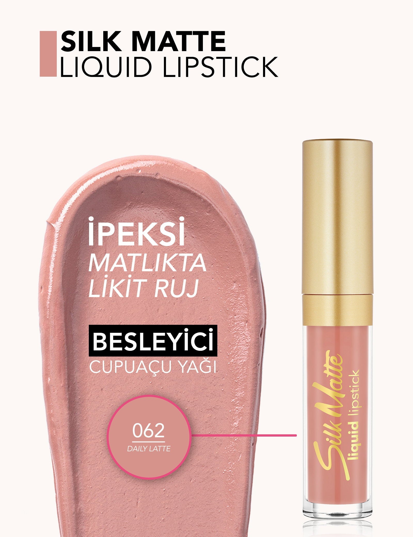 Flormar Silk Matte Liquid Lipstick Hydrating Matte Finish 4.5ml