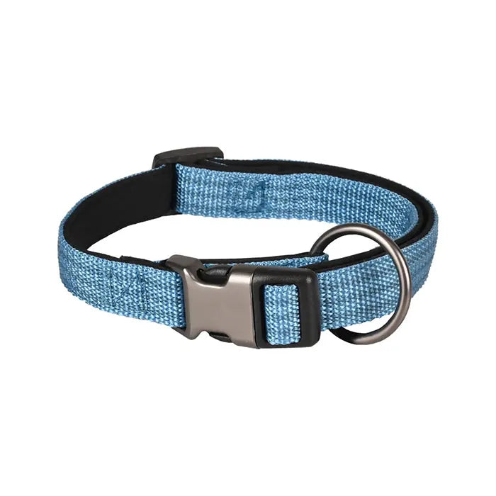 Flamingo Rover Adjustable Dog Collar Blue 40-55cm