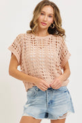 Easy Casal Everyday Open Knit Top