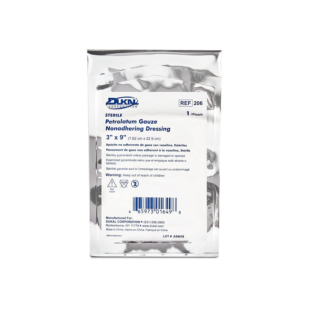 Dukal Petrolatum Dressing 3X9In 50ct