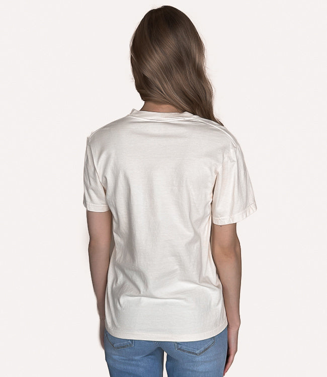 Coquette Bow & Floral Boot Colors Tee - Ivory