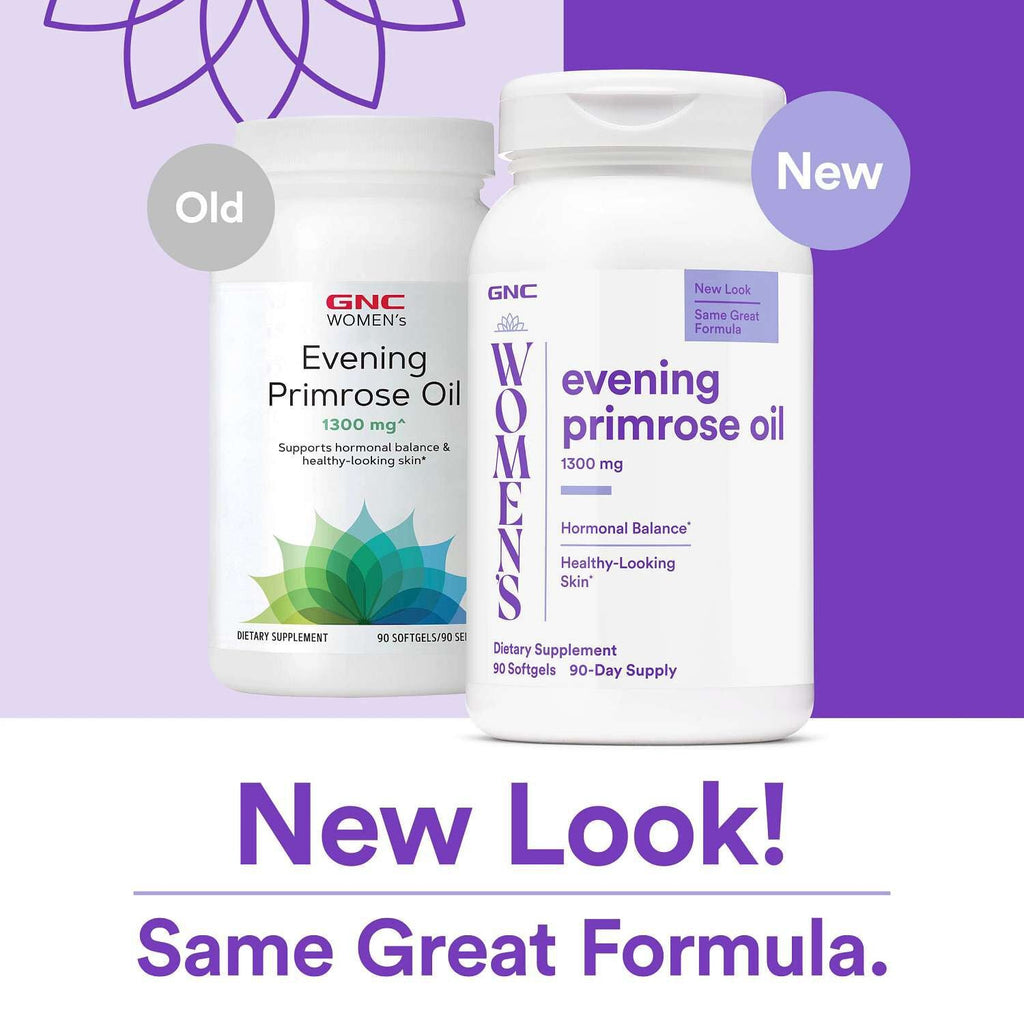 GNC Women's Evening Primrose Oil 1300 mg – 90 Softgels