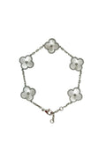 5 Silver Clover Bracelet