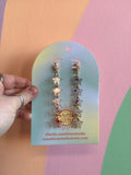 Glimmering Statement Star Earrings