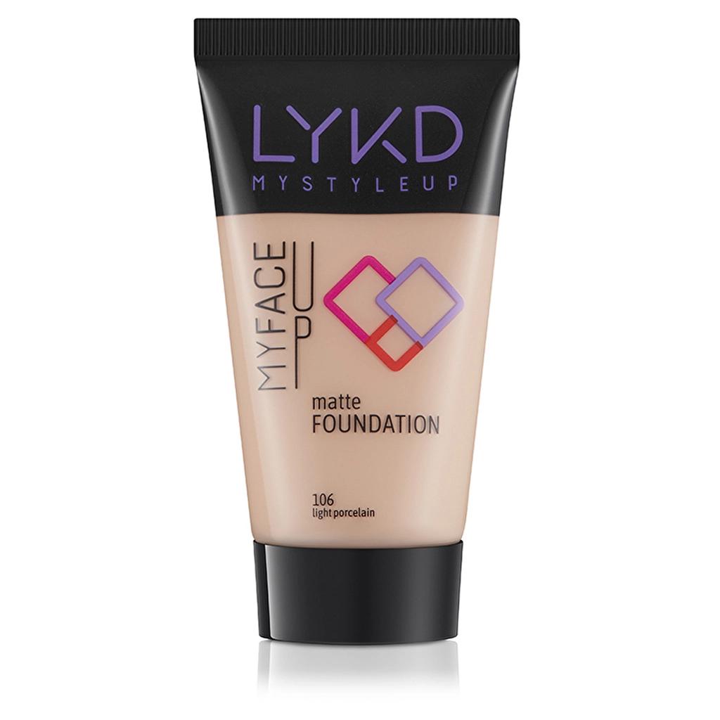 LYKD Matte Foundation for a Smooth Finish 106 Light Porcelain