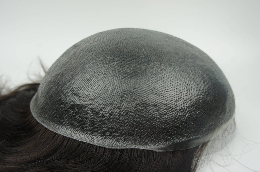 VIP Extensions Men's PU Skin Toupee 100% Human Hair Hairpiece - Pick Size
