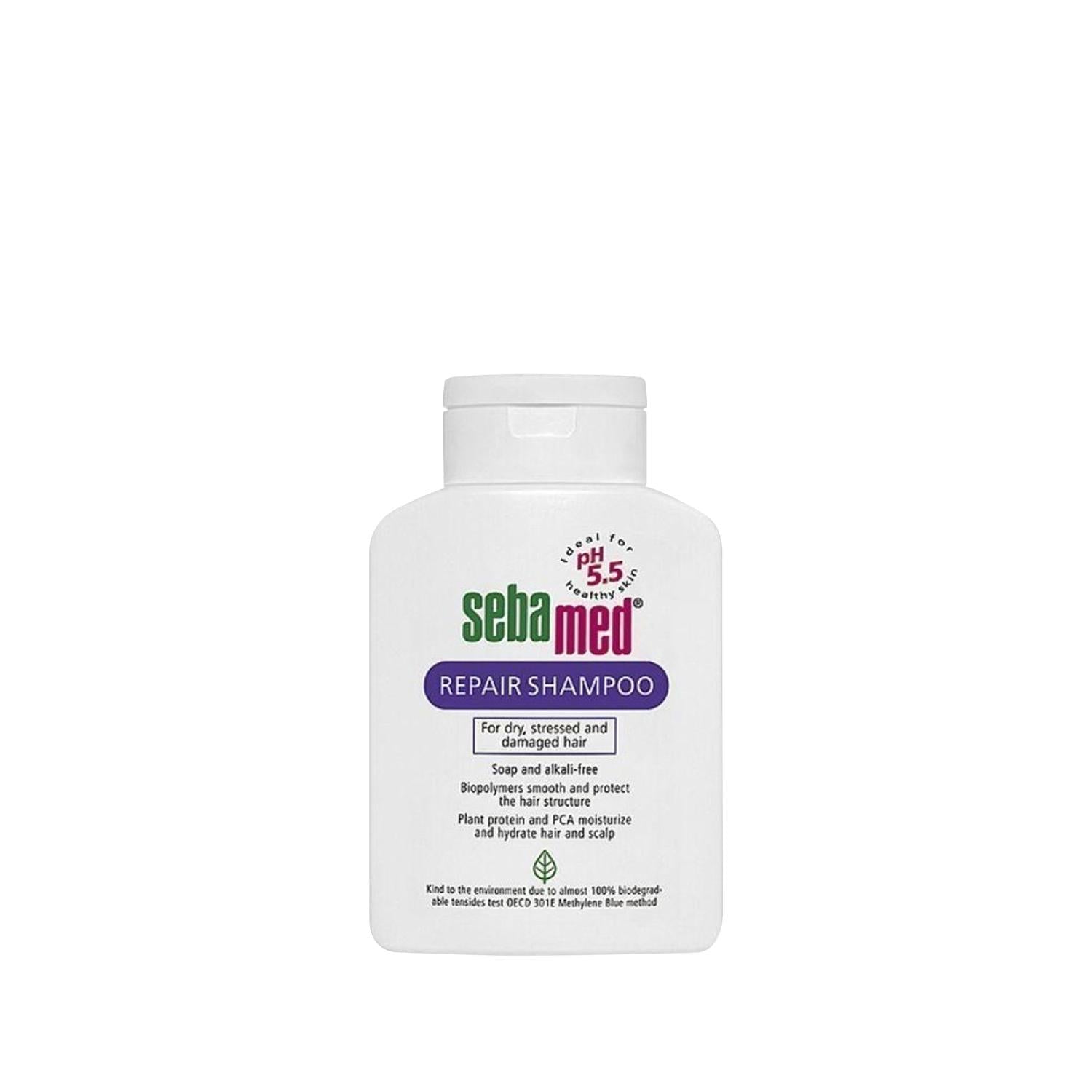 Sebamed Repairing Shampoo for Dry and Damaged Hair - Nourishing, pH Balanced, 6.76 fl oz