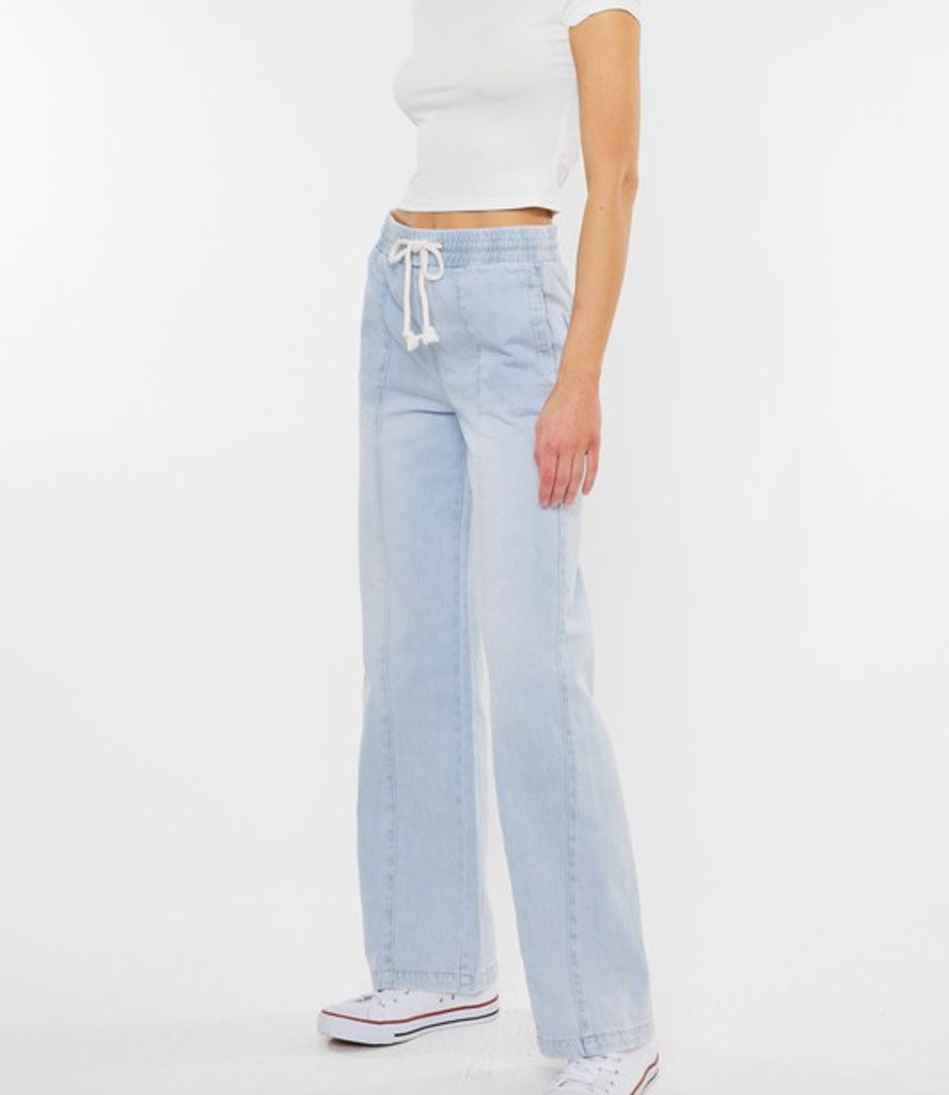 Alina High Rise Pull On Wide Flare