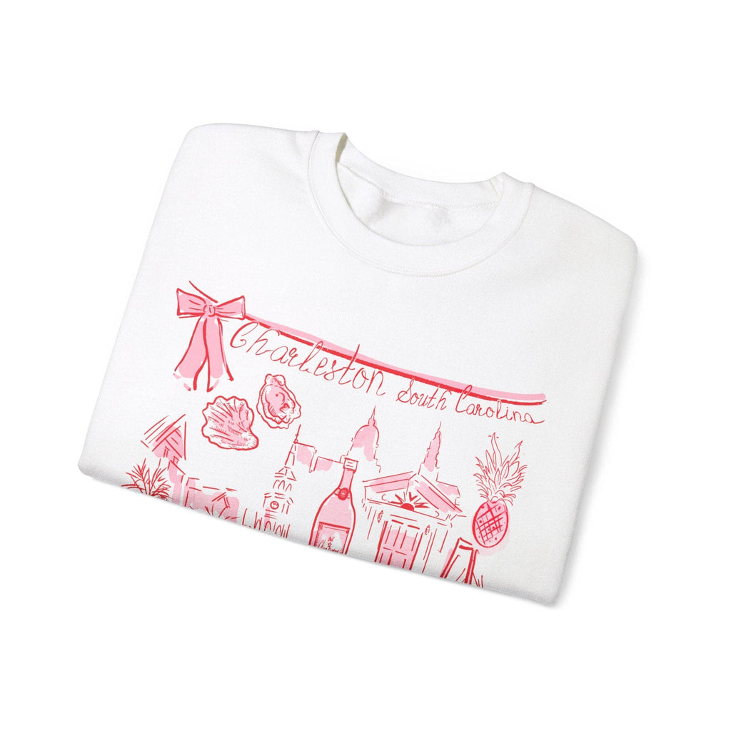 Rebecca Illustrated - CHARLESTON - Crewneck: Light Pink / L