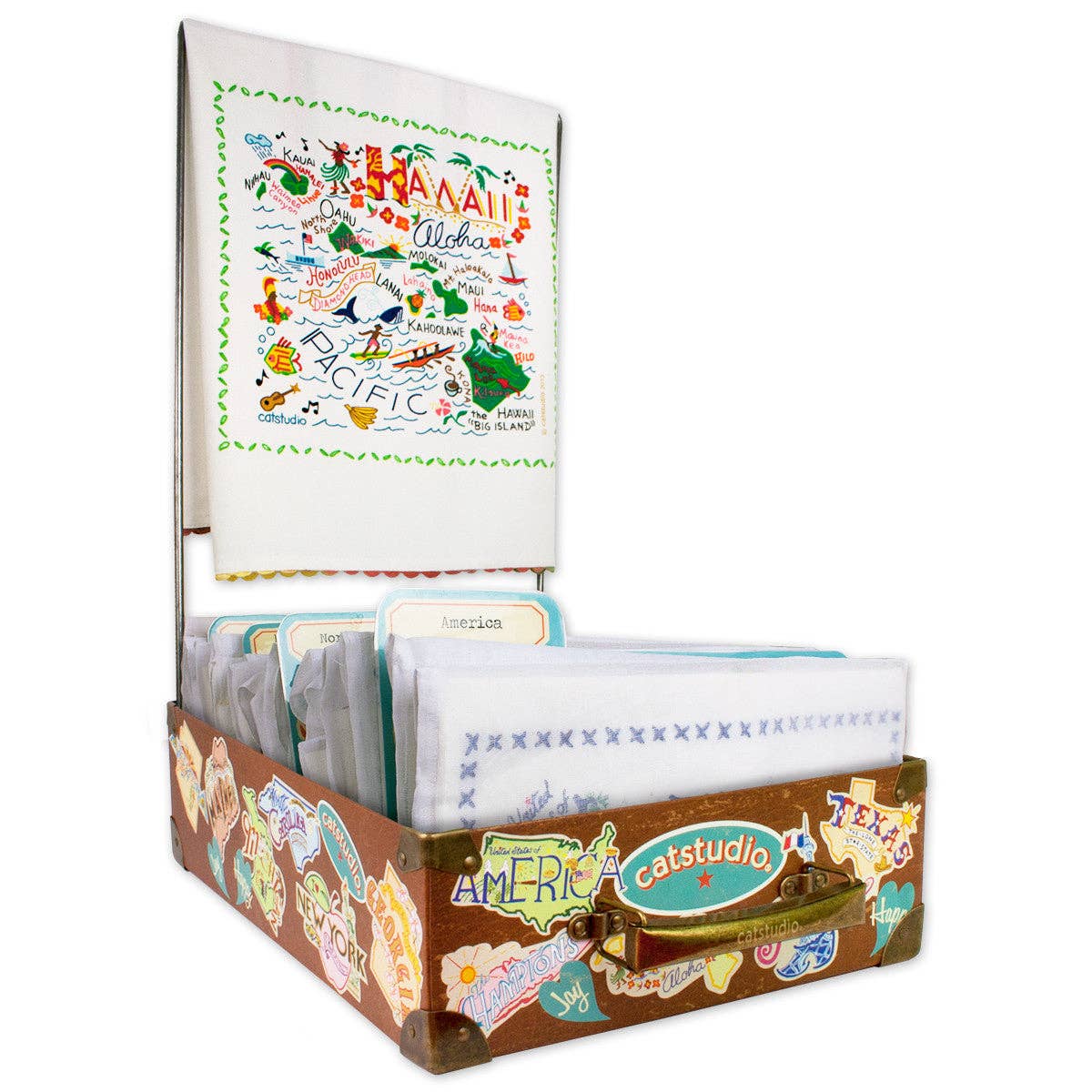 catstudio - Dish Towel (set of 2) Suitcase Display