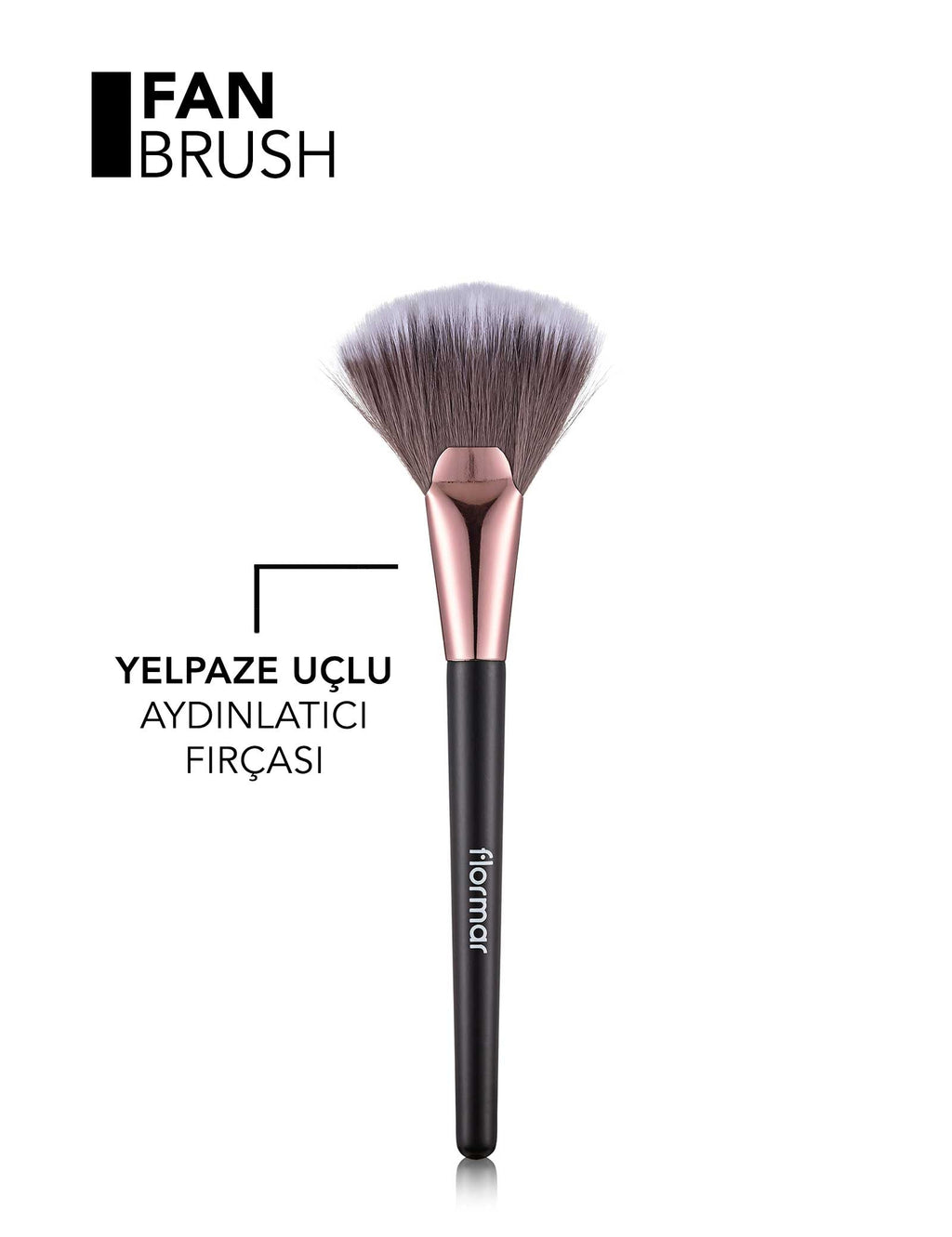 Flormar Flat & Fan Highlighter Brush for Seamless Glow