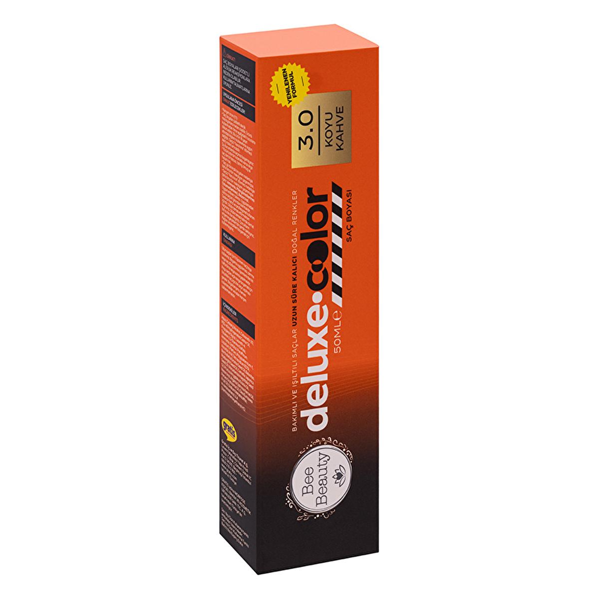 Bee Beauty 3.0 Dark Brown Hair Dye - 50 ml Tube, Ammonia-Based, Sensitivity Test Required